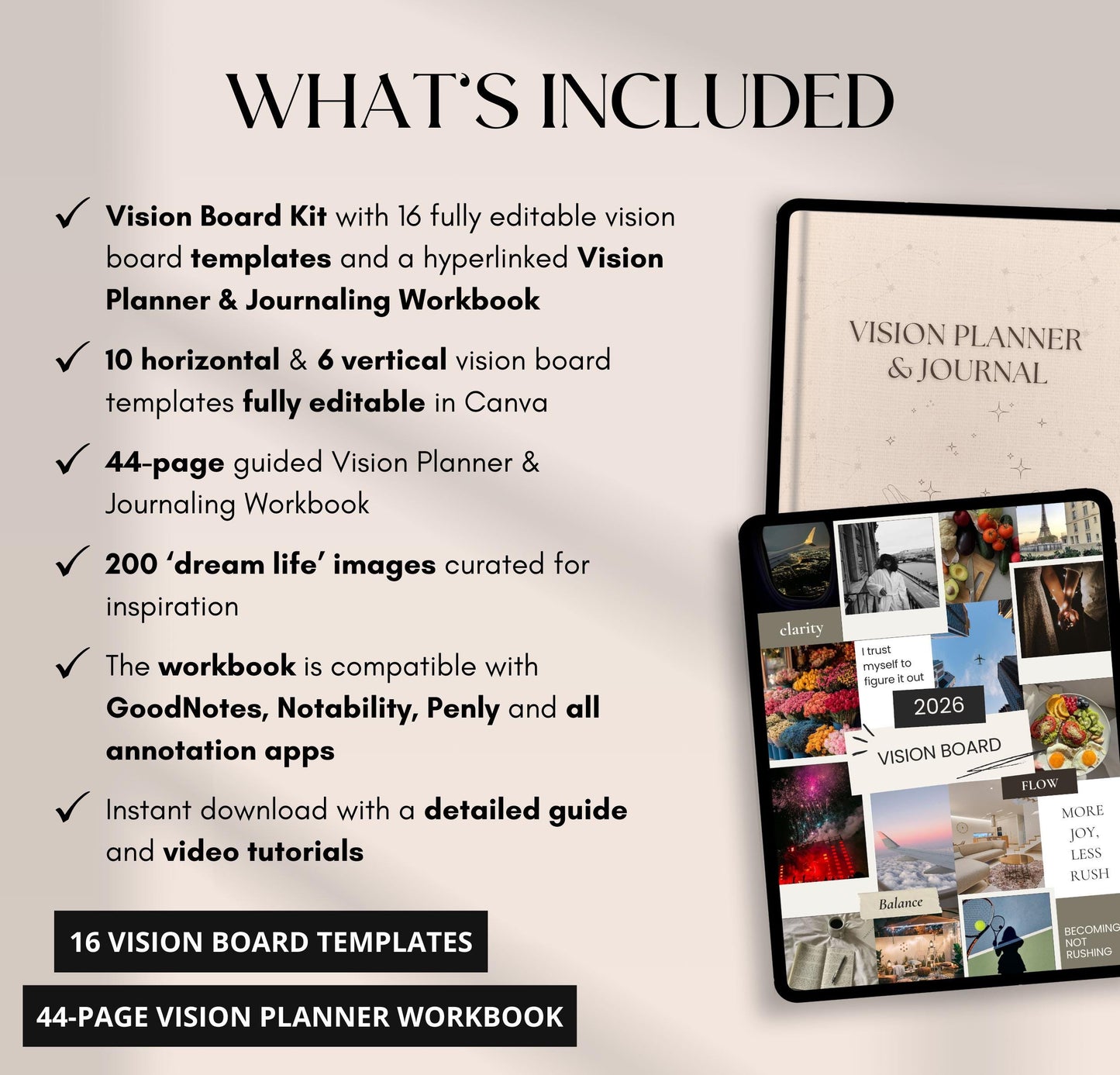 2026 Vision Board Journaling Kit