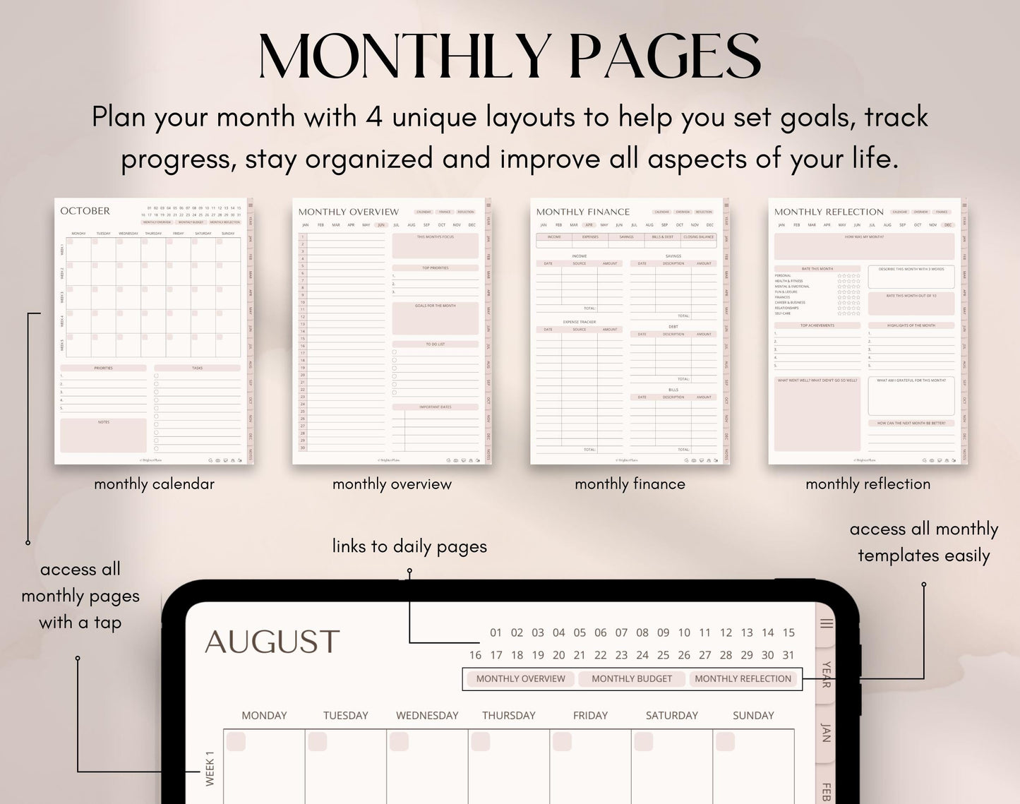 Digital Planner Undated – iPad & Android
