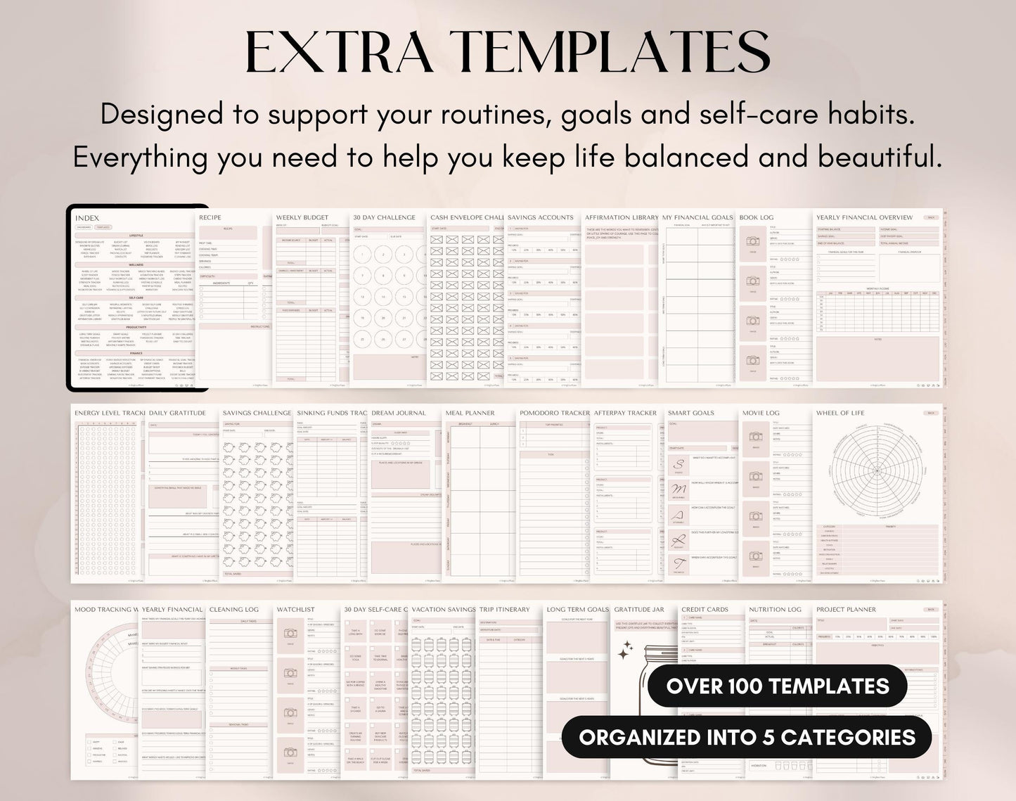 Digital Planner Undated – iPad & Android