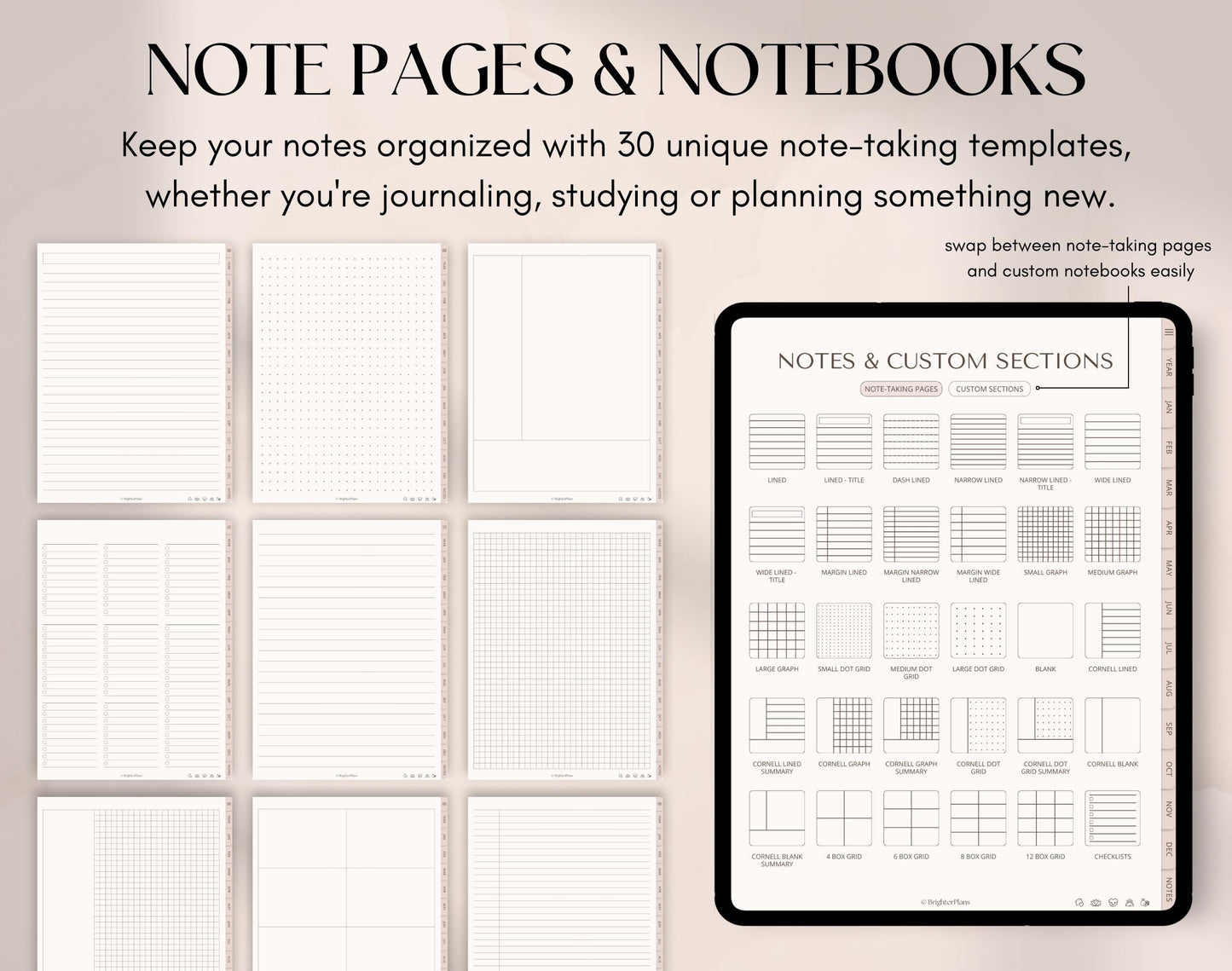 Digital Planner Undated – iPad & Android