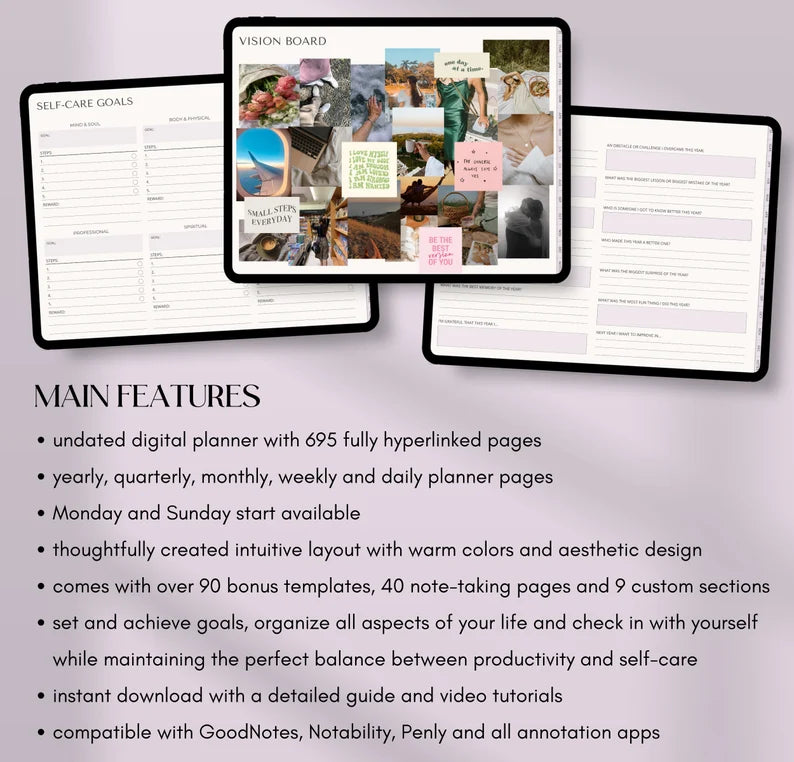 Digital Planner Undated GoodNotes